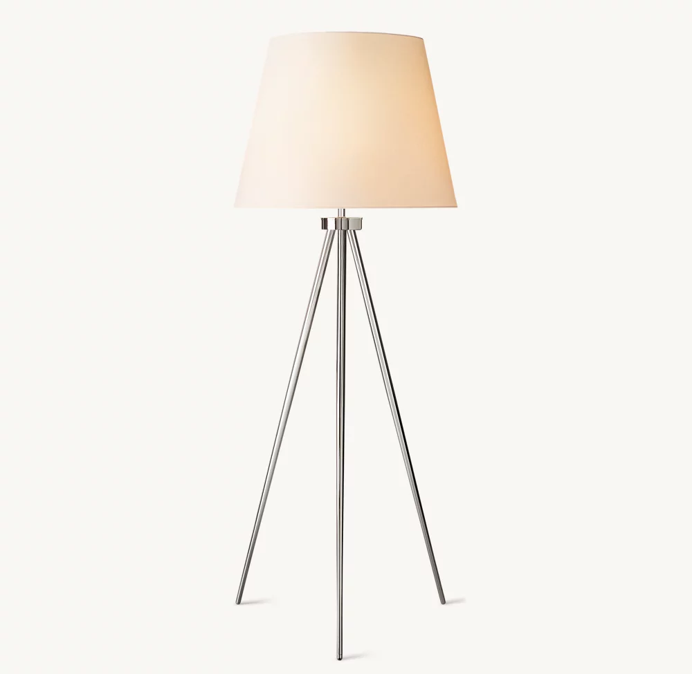 REED WHITE LINEN SHADE FLOOR LAMP - Image 3