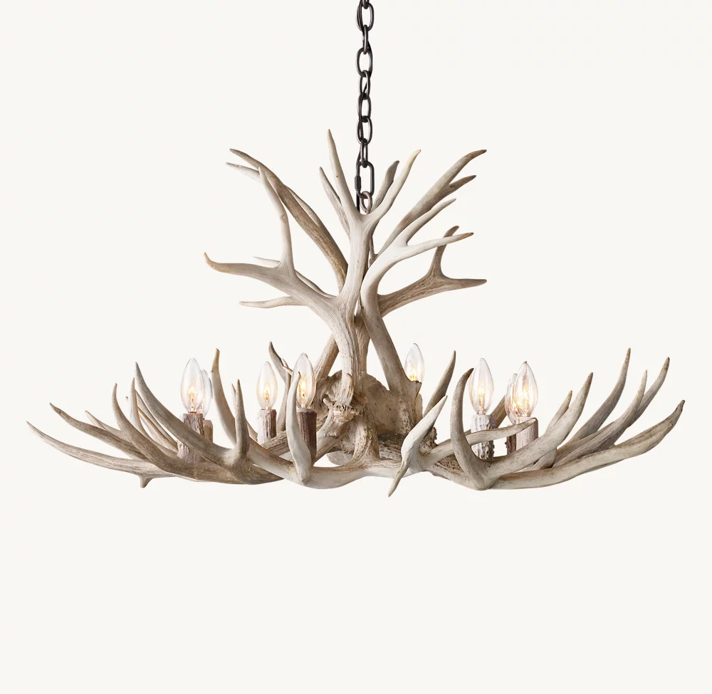 NATURAL ANTLER CHANDELIER 36