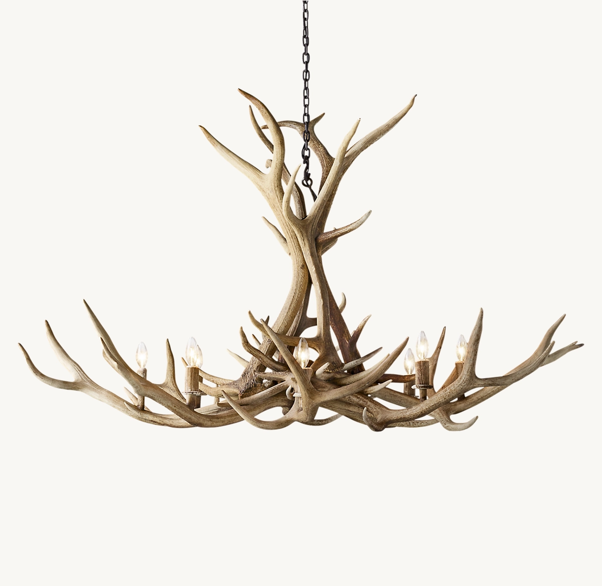 NATURAL ANTLER CHANDELIER 60