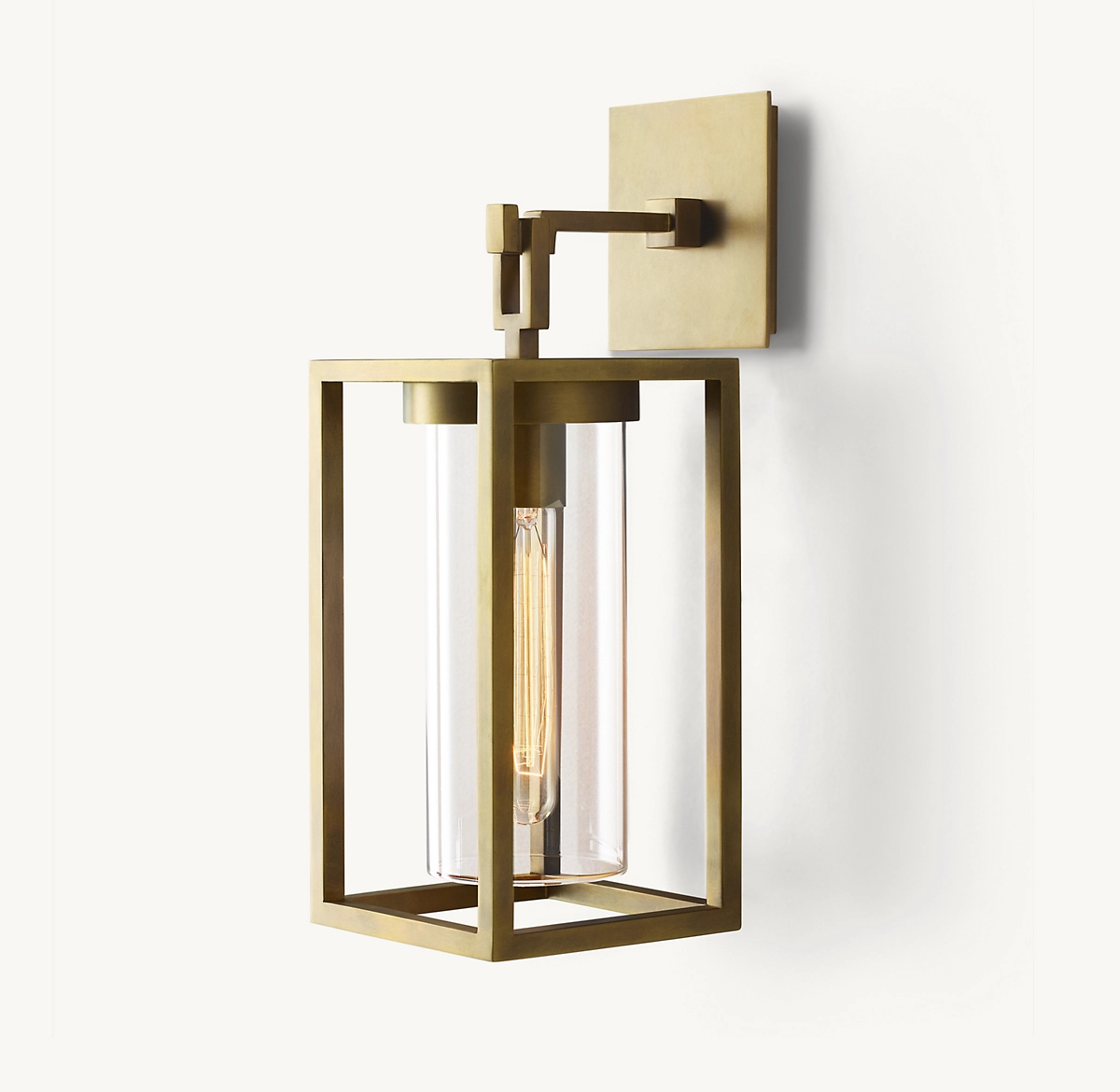 PÉTRUS SQUARE SCONCE - Lacquered Burnished Brass