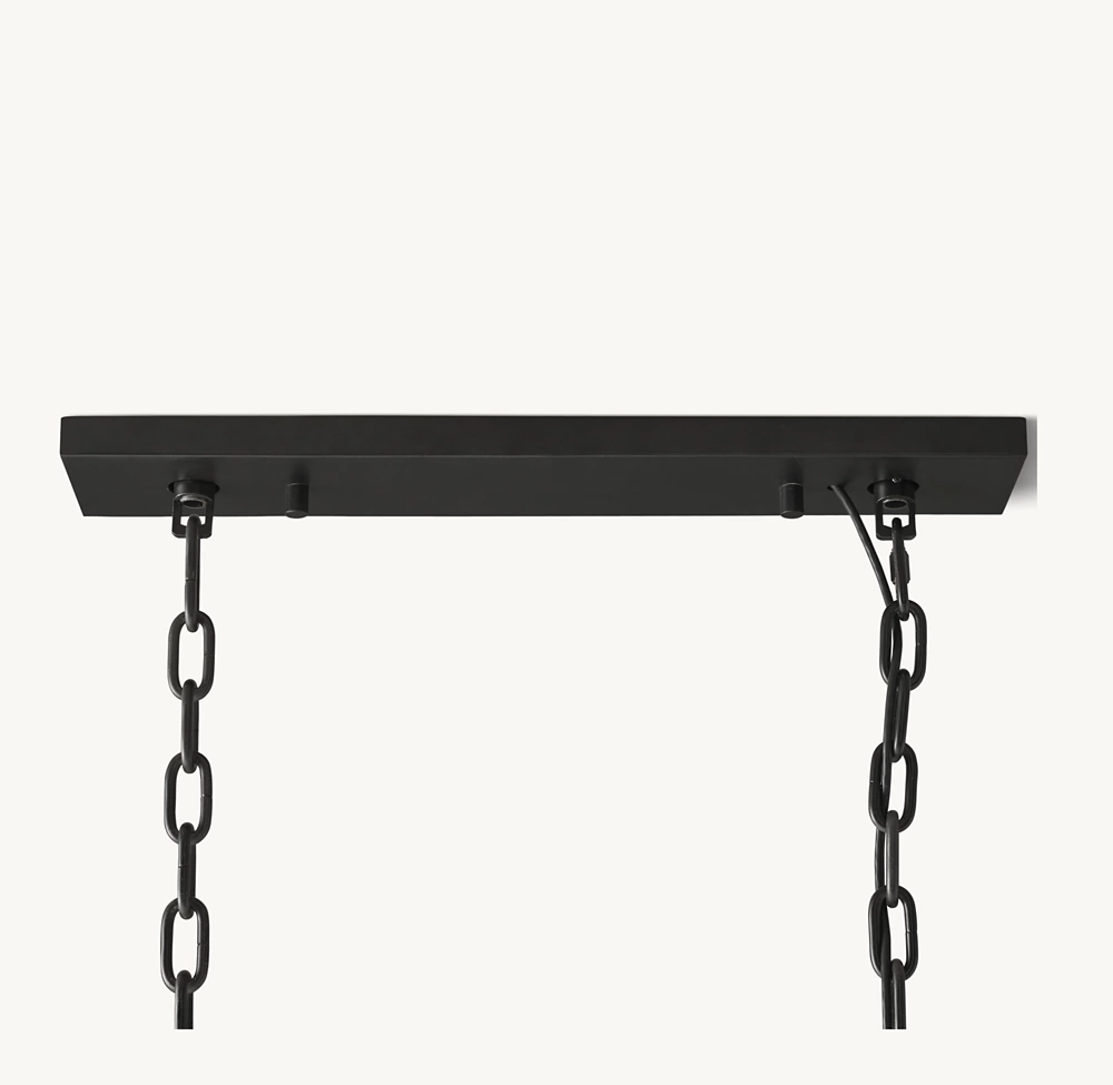 HARLOW CRYSTAL RECTANGULAR CHANDELIER 42