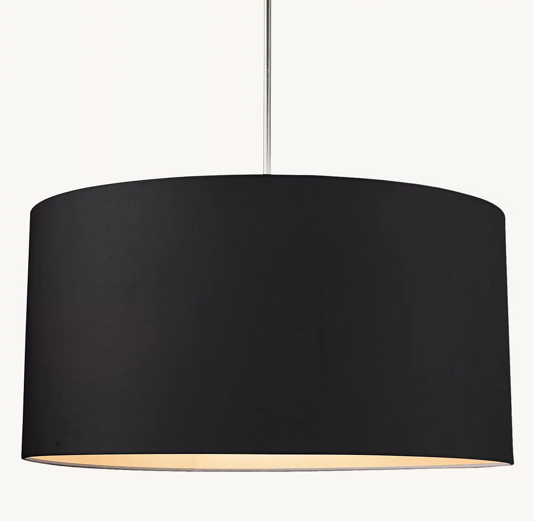 CICERO DRUM PENDANT - Finish Options, Fabric Options