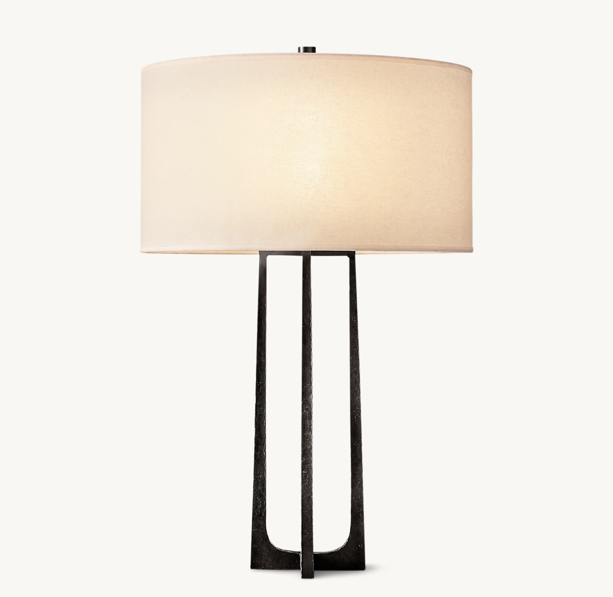 WRIGHT TABLE LAMP - Hammered Iron