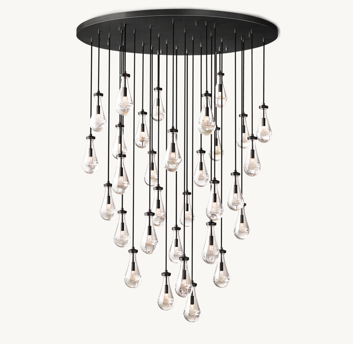 RAIN ROUND CHANDELIER 60