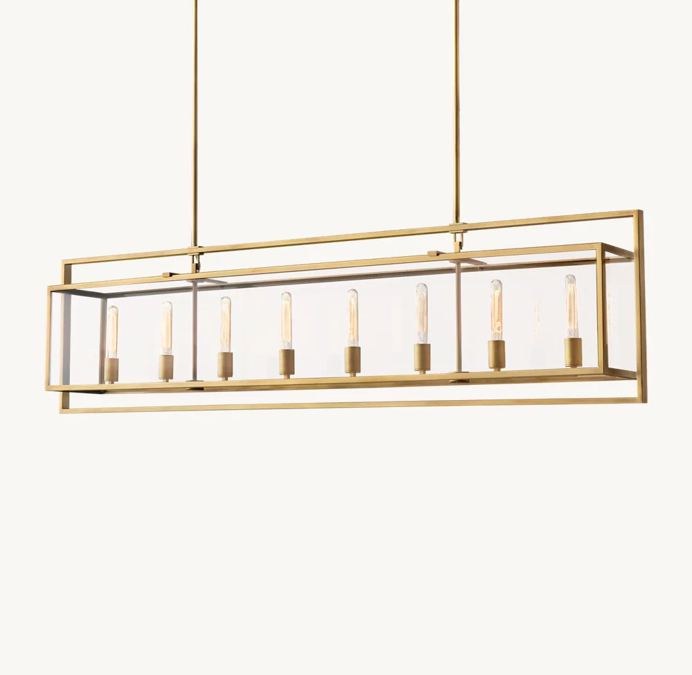 BECKMAN RECTANGULAR CHANDELIER 72