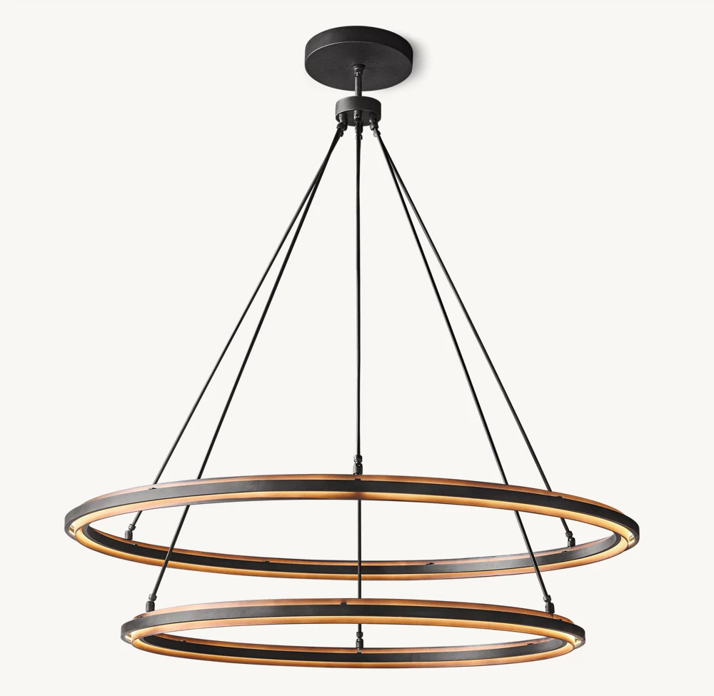 PERALTA TWO-TIER ROUND CHANDELIER 60