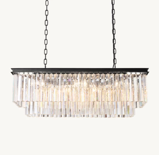 1920S ODEON RECTANGULAR CHANDELIER 40