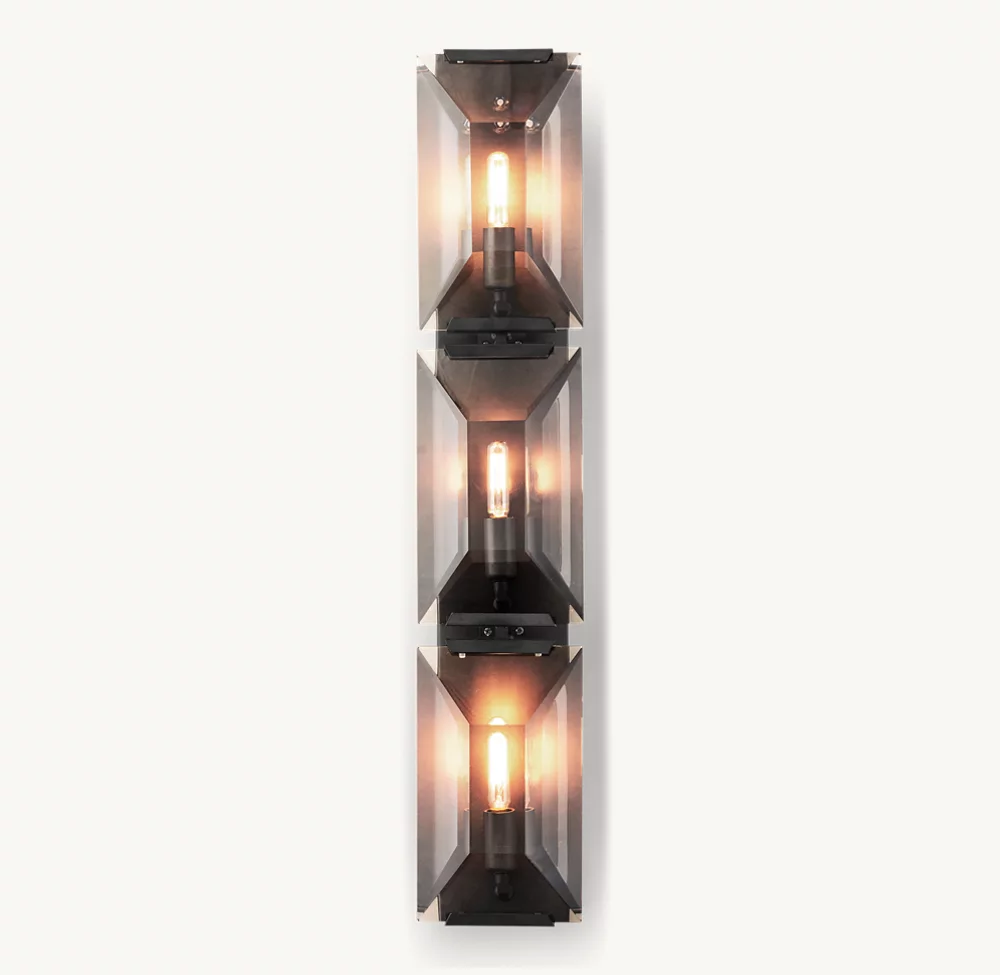 HARLOW CRYSTAL TRIPLE SCONCE - Image 1