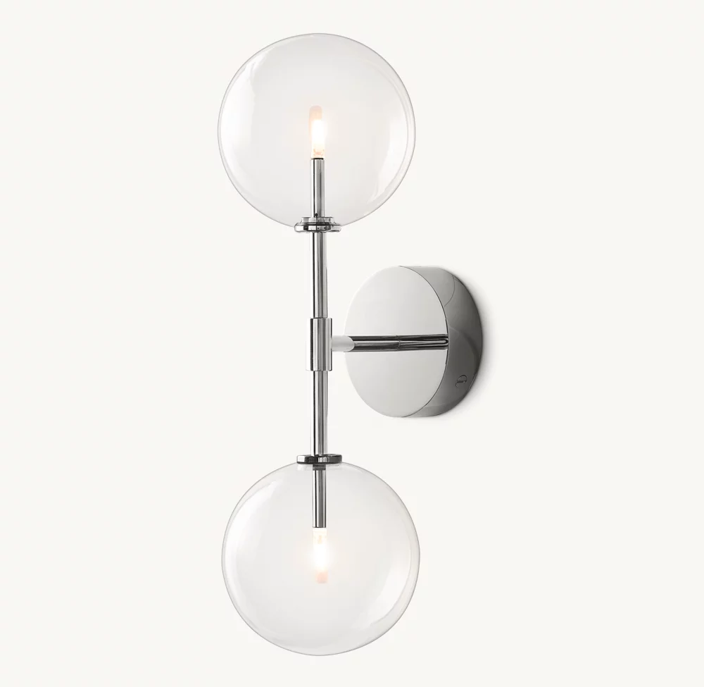 GLASS GLOBE LINEAR SCONCE - Image 1