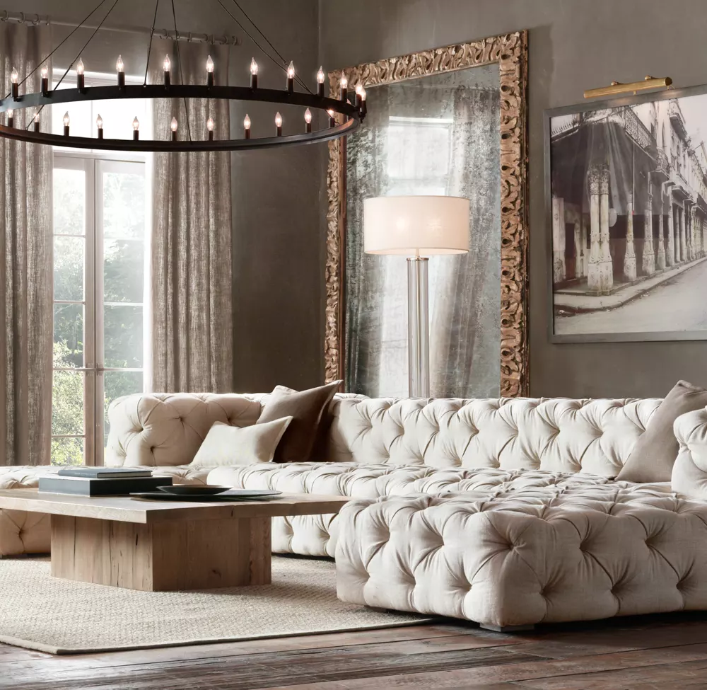 CAMINO VINTAGE CANDELABRA ROUND CHANDELIER 63