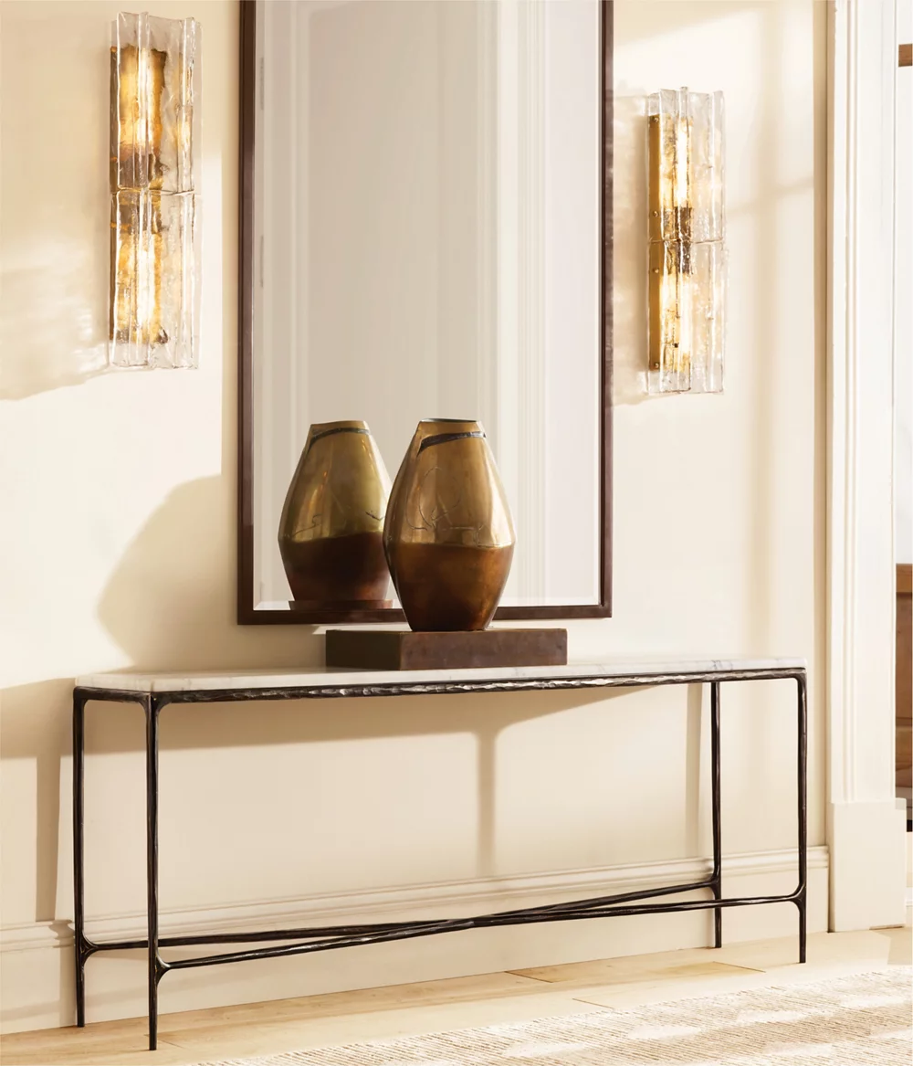 LATTICE CLEAR GLASS SCONCE - Image 3