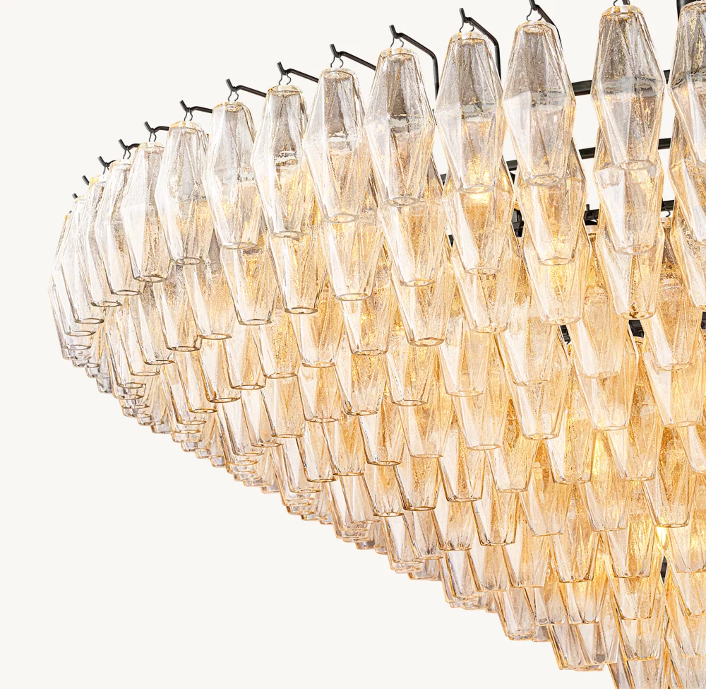 CHIARA CLEAR GLASS TIERED ROUND CHANDELIER 62