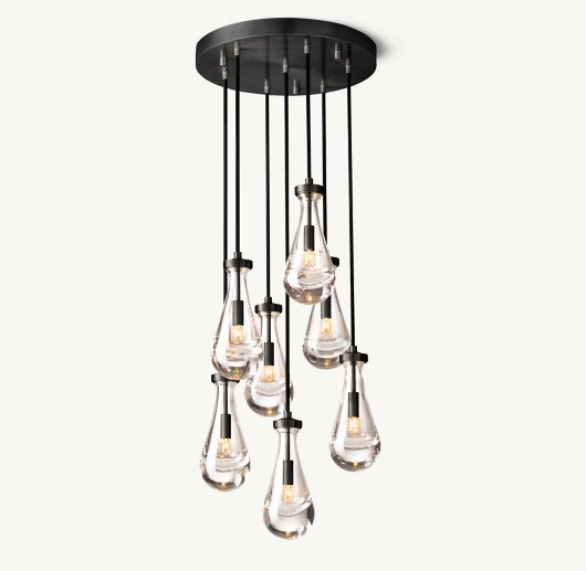 RAIN ROUND CHANDELIER 18