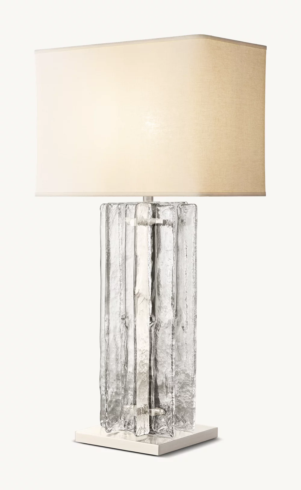 LATTICE CLEAR GLASS TABLE LAMP - Image 2