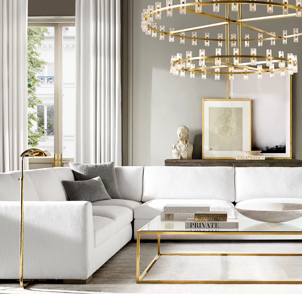 ARCACHON LED ROUND TWO-TIER CHANDELIER 60