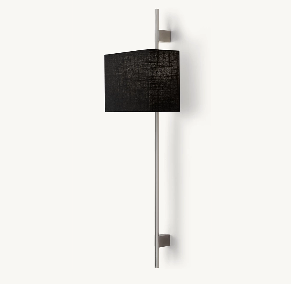 VELA ROUND BAR SCONCE - RECTANGULAR SHADE - Image 4