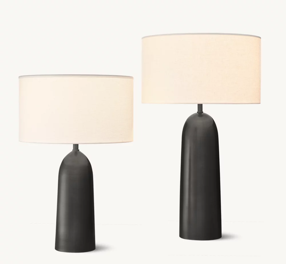 SAREZZO METAL TAPERED TABLE LAMP - Image 1