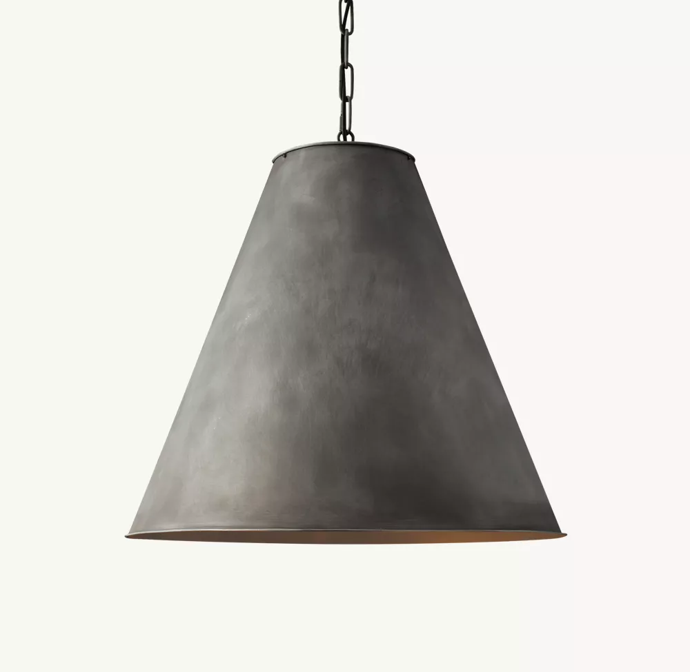 ANTIQUED METAL FUNNEL PENDANT - Image 2