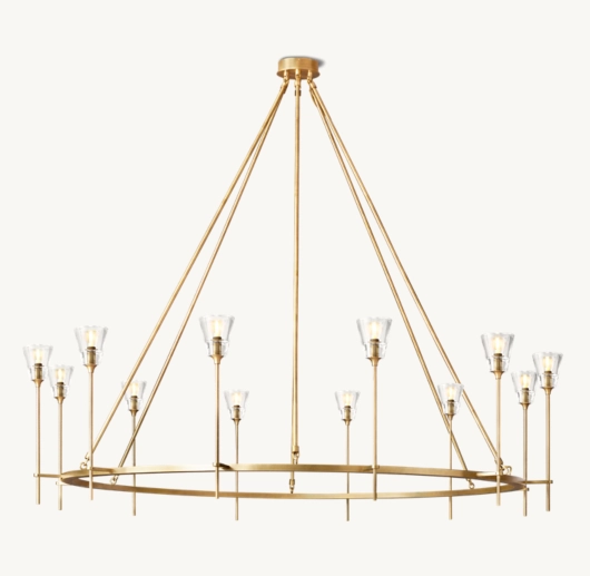 TORCHE DE VERRE ROUND CHANDELIER 70