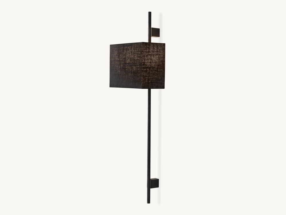 VELA ROUND BAR SCONCE - RECTANGULAR SHADE - Image 4