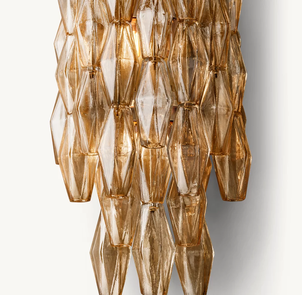 CHIARA SMOKE GLASS GRAND SCONCE - Image 3
