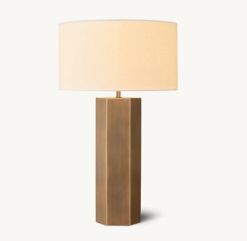 SAREZZO METAL HEXAGONAL TABLE LAMP - Image 1