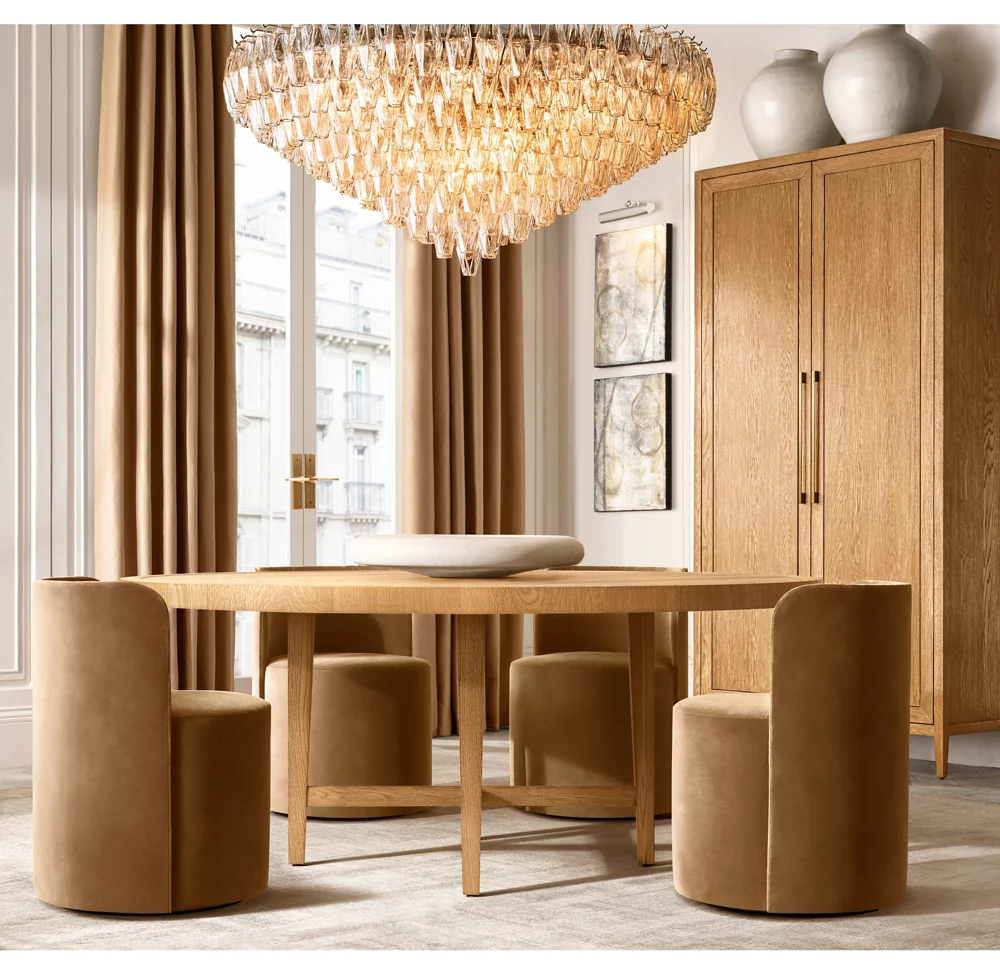 CHIARA CLEAR GLASS TIERED ROUND CHANDELIER 37