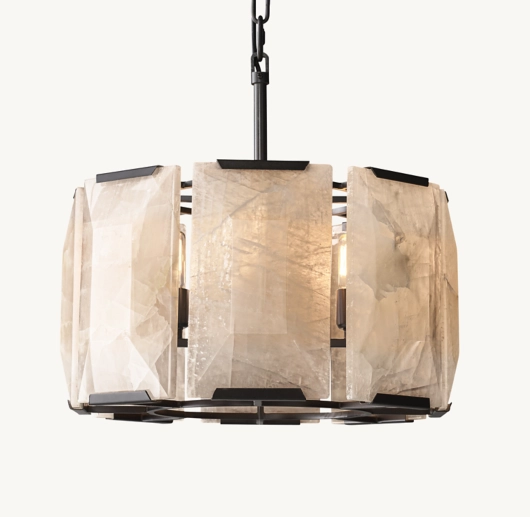 HARLOW CALCITE ROUND CHANDELIER 19