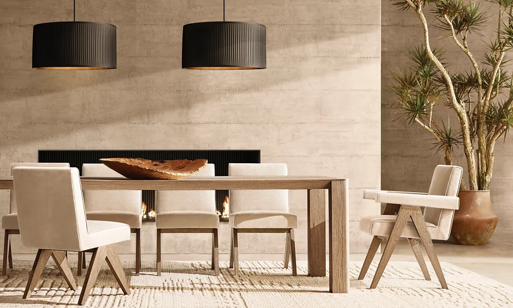 REED WHITE PLEATED DRUM PENDANT - Image 3