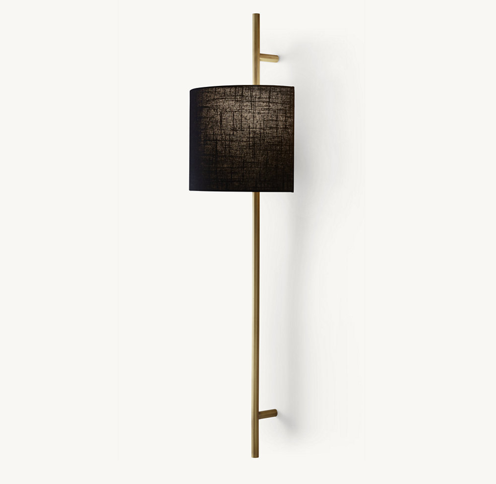VELA OCTAGONAL BAR SCONCE - ROUND SHADE - Image 4