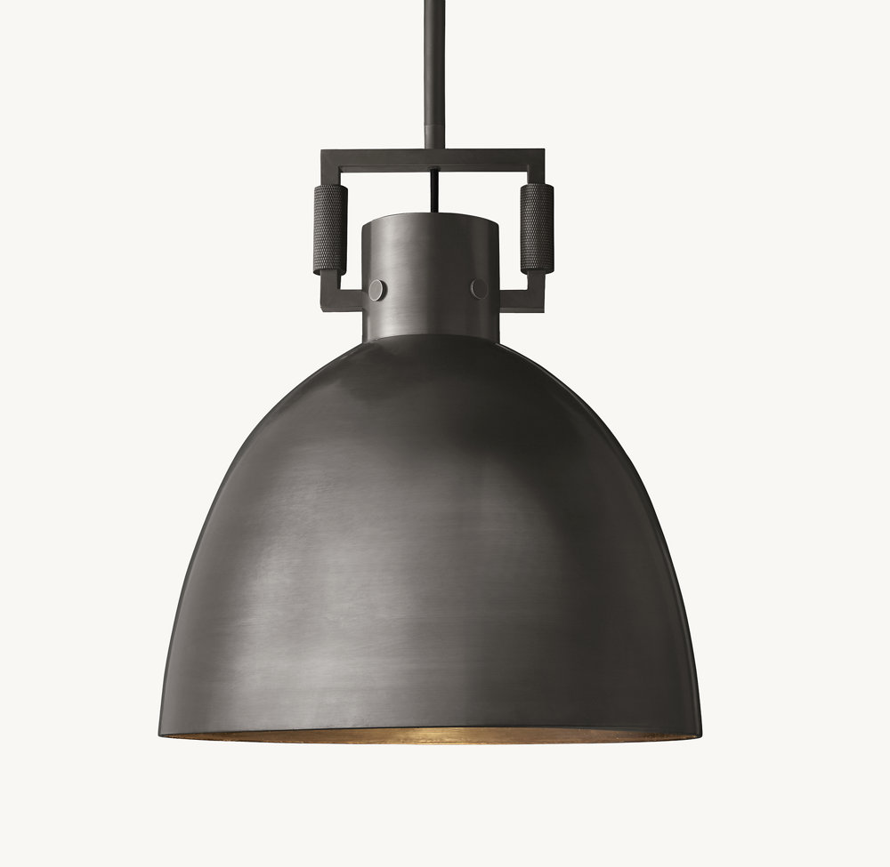 MACHINIST METAL CLOCHE PENDANT - Image 1