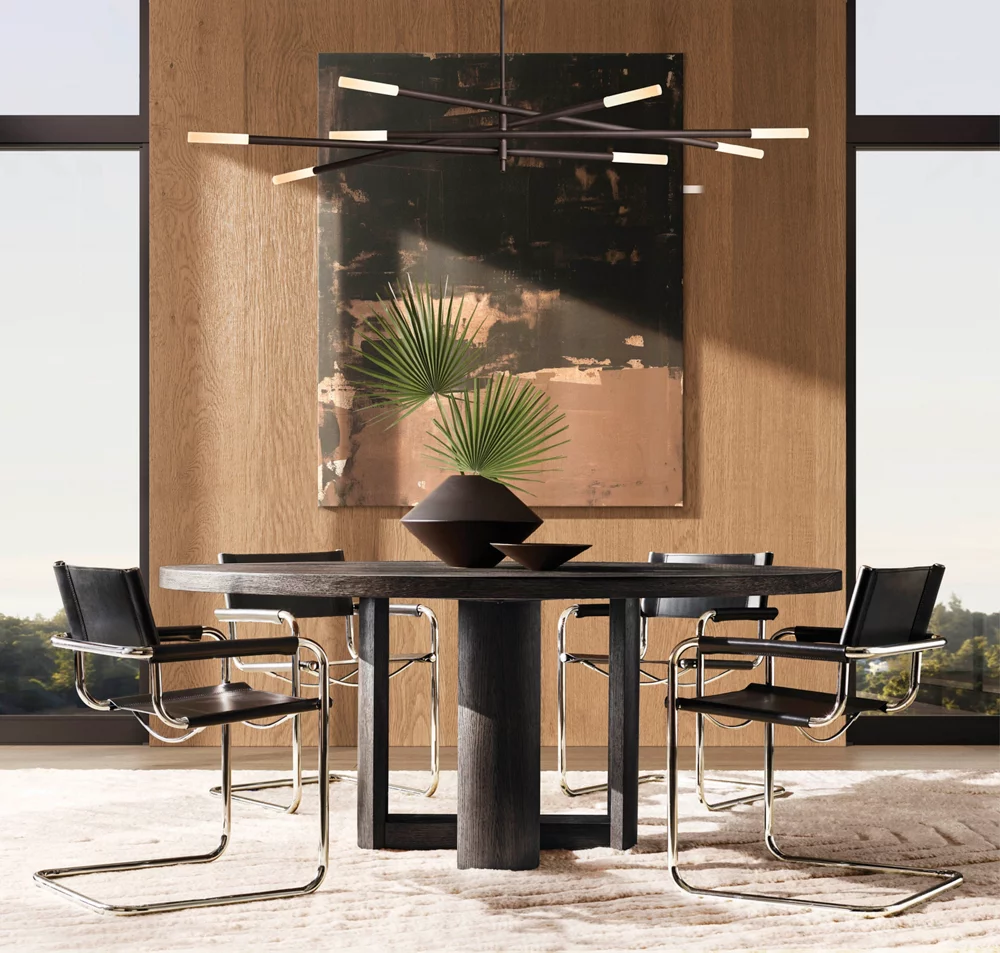 ROUSSEAU 8-LIGHT MOBILE ETCHED ROD CHANDELIER - Image 5