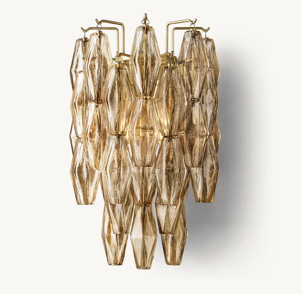 CHIARA SMOKE GLASS SCONCE - Image 1