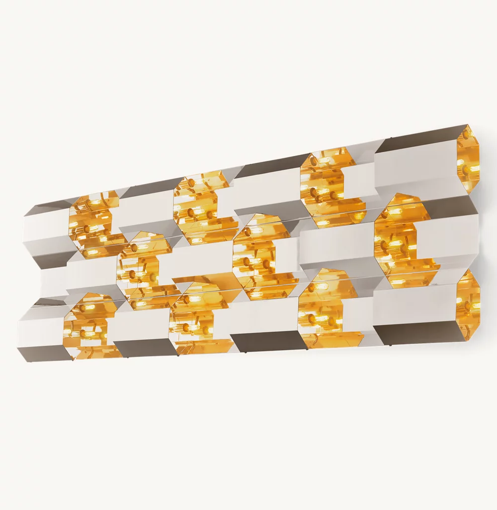 MODERNIST GRID GRAND SCONCE - Image 3