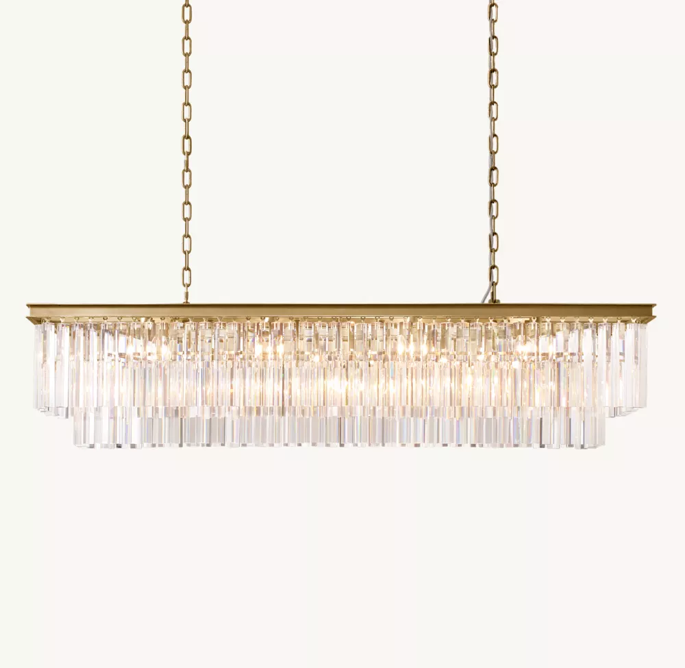 1920S ODEON RECTANGULAR CHANDELIER 59