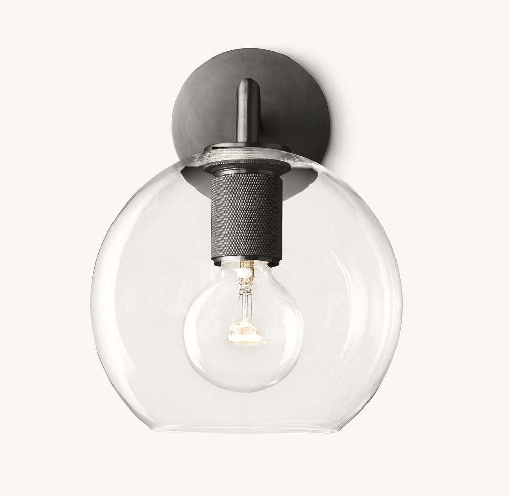 UTILITAIRE GLOBE SHADE SCONCE - Image 3