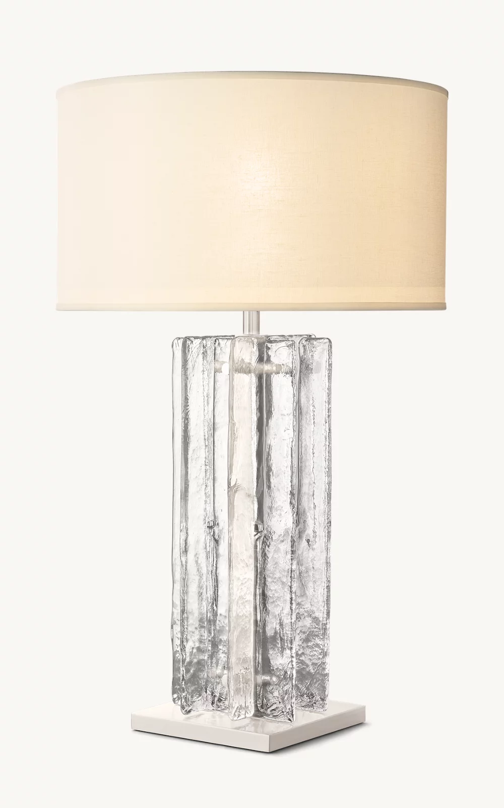 LATTICE CLEAR GLASS TABLE LAMP - Image 1
