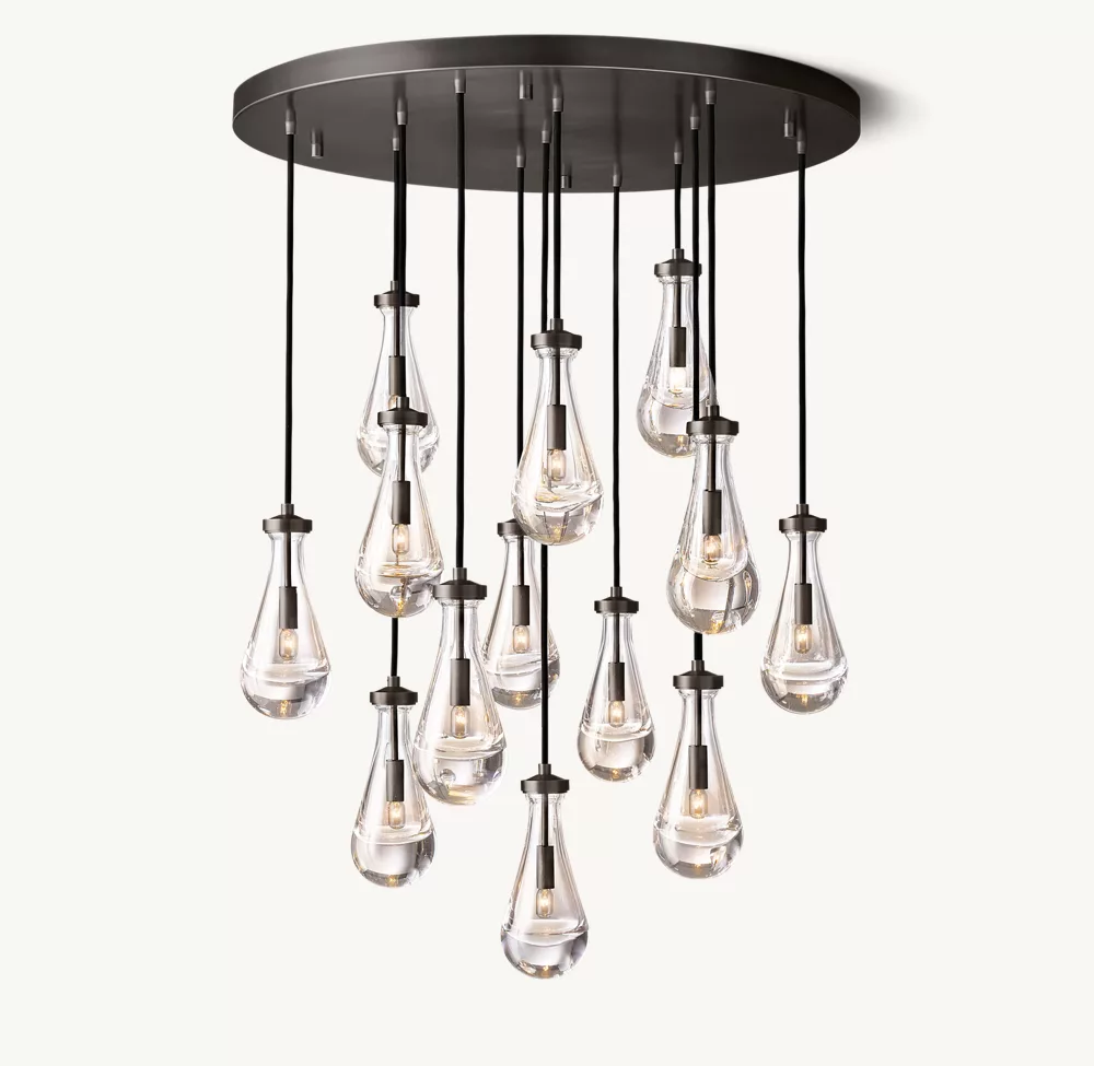 RAIN ROUND CHANDELIER 36