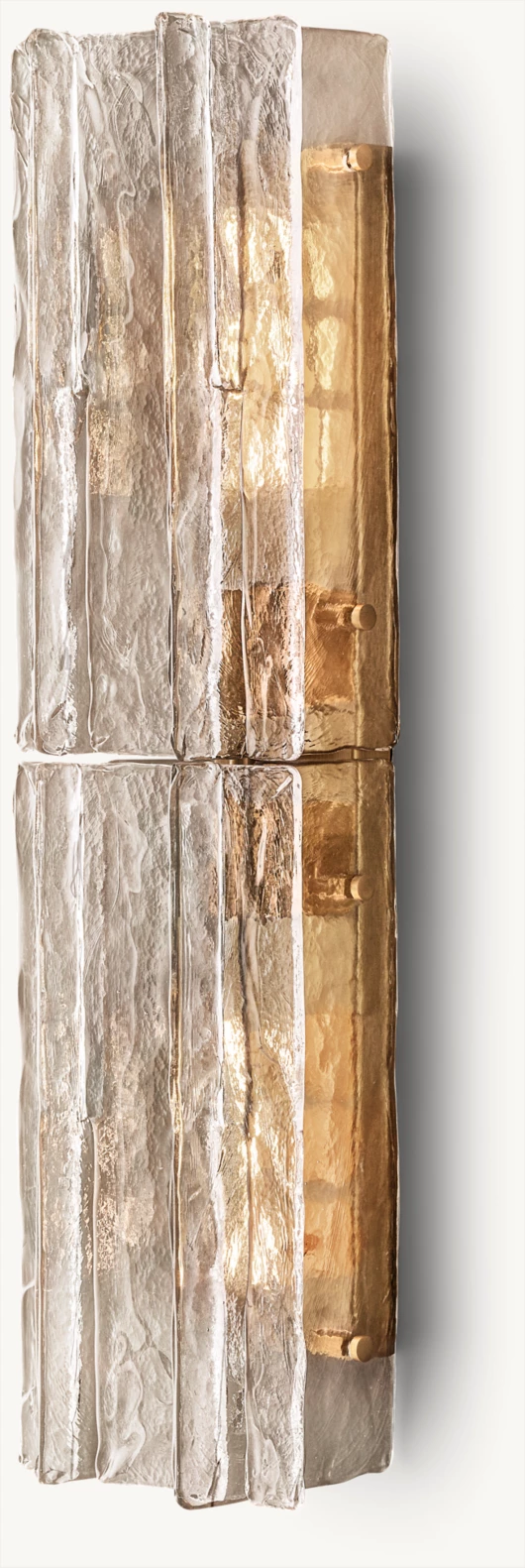 LATTICE SMOKE GLASS SCONCE