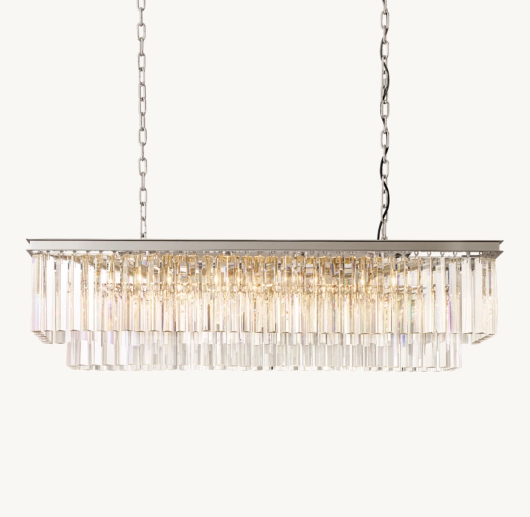 1920S ODEON RECTANGULAR CHANDELIER 49