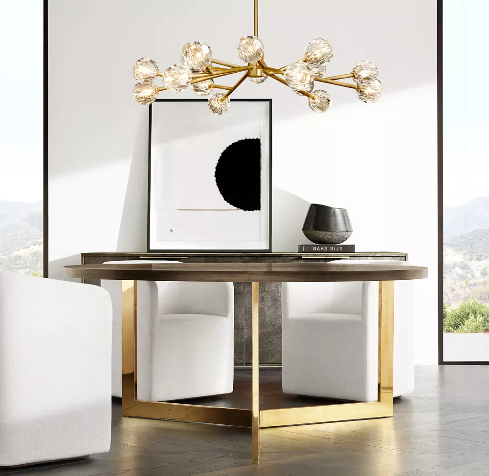 BOULE DE CRISTAL CLEAR GLASS ROUND CHANDELIER 60