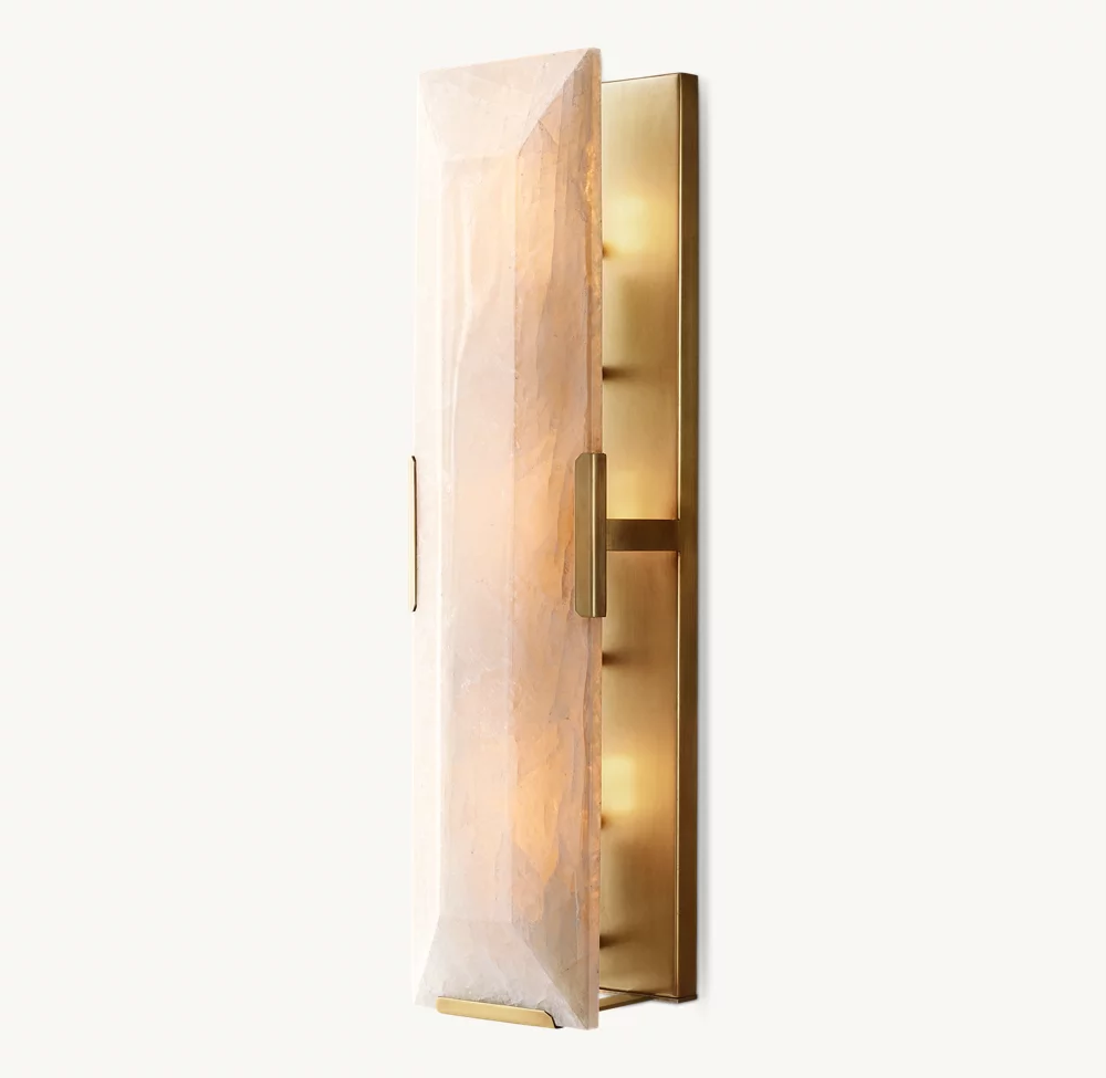 HARLOW CALCITE LINEAR SCONCE - Image 1
