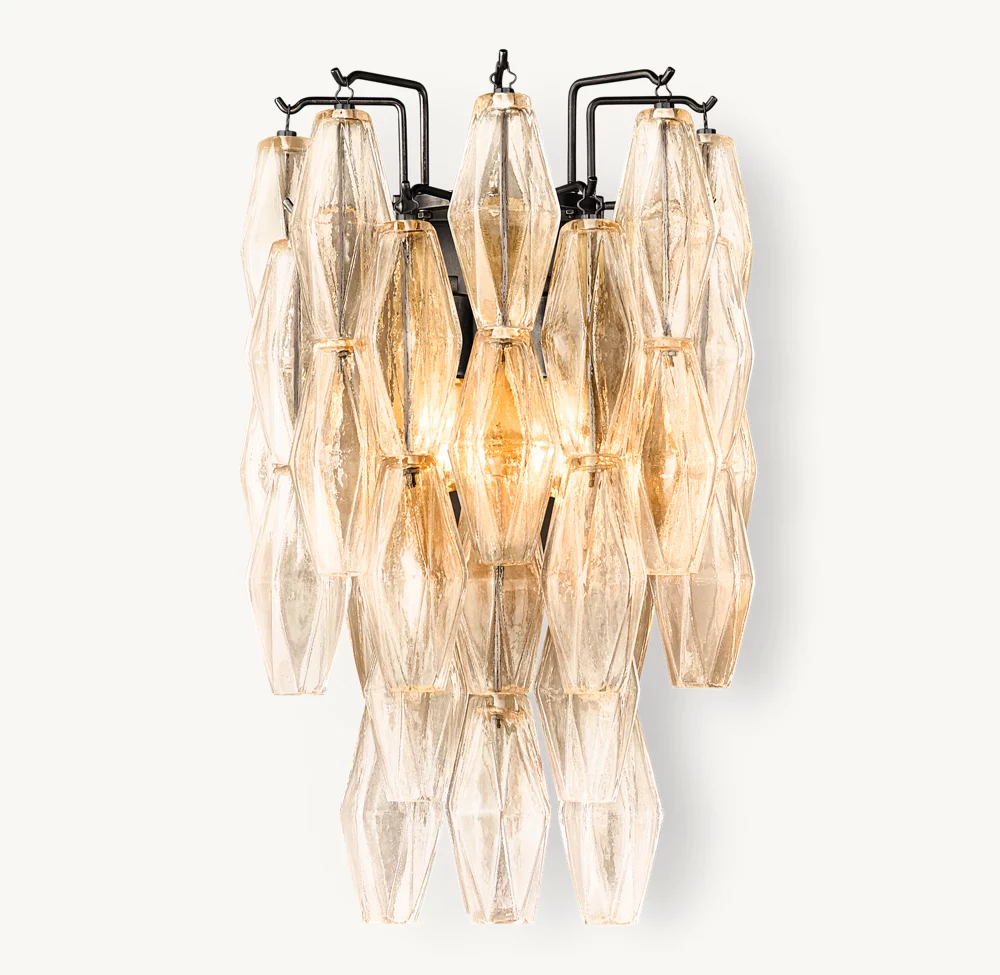 CHIARA CLEAR GLASS SCONCE - Image 2