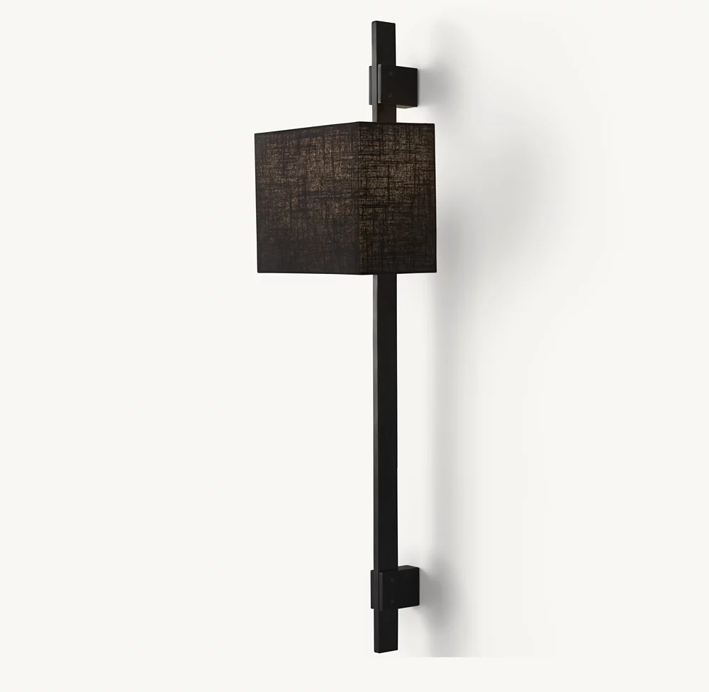 VELA RECTANGULAR BAR SCONCE - RECTANGULAR SHADE - Image 3