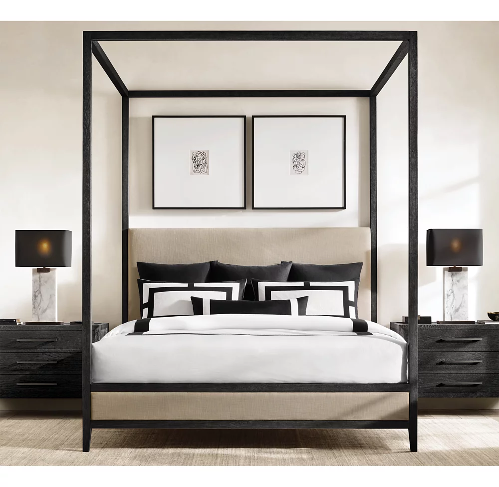 RECTANGULAR COLUMN MARBLE TABLE LAMP - Image 4