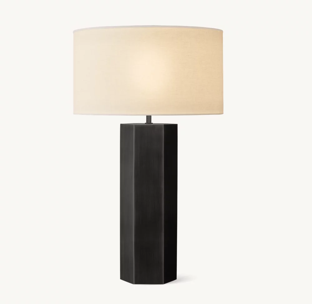 SAREZZO METAL HEXAGONAL TABLE LAMP - Image 1