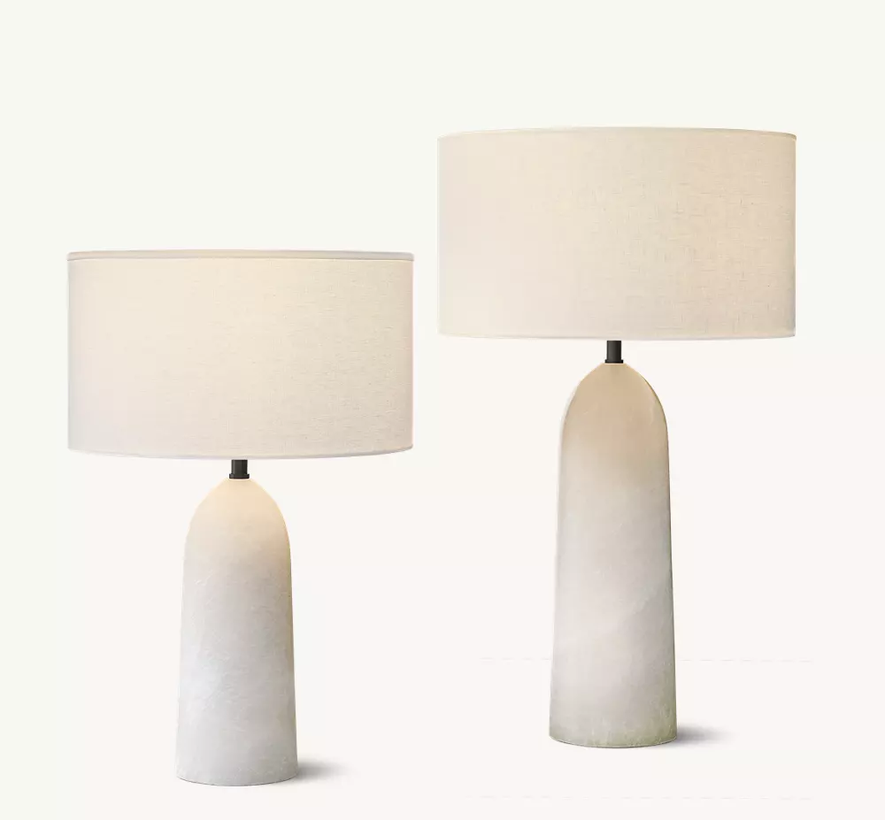 SAREZZO STONE TAPERED TABLE LAMP - Image 3