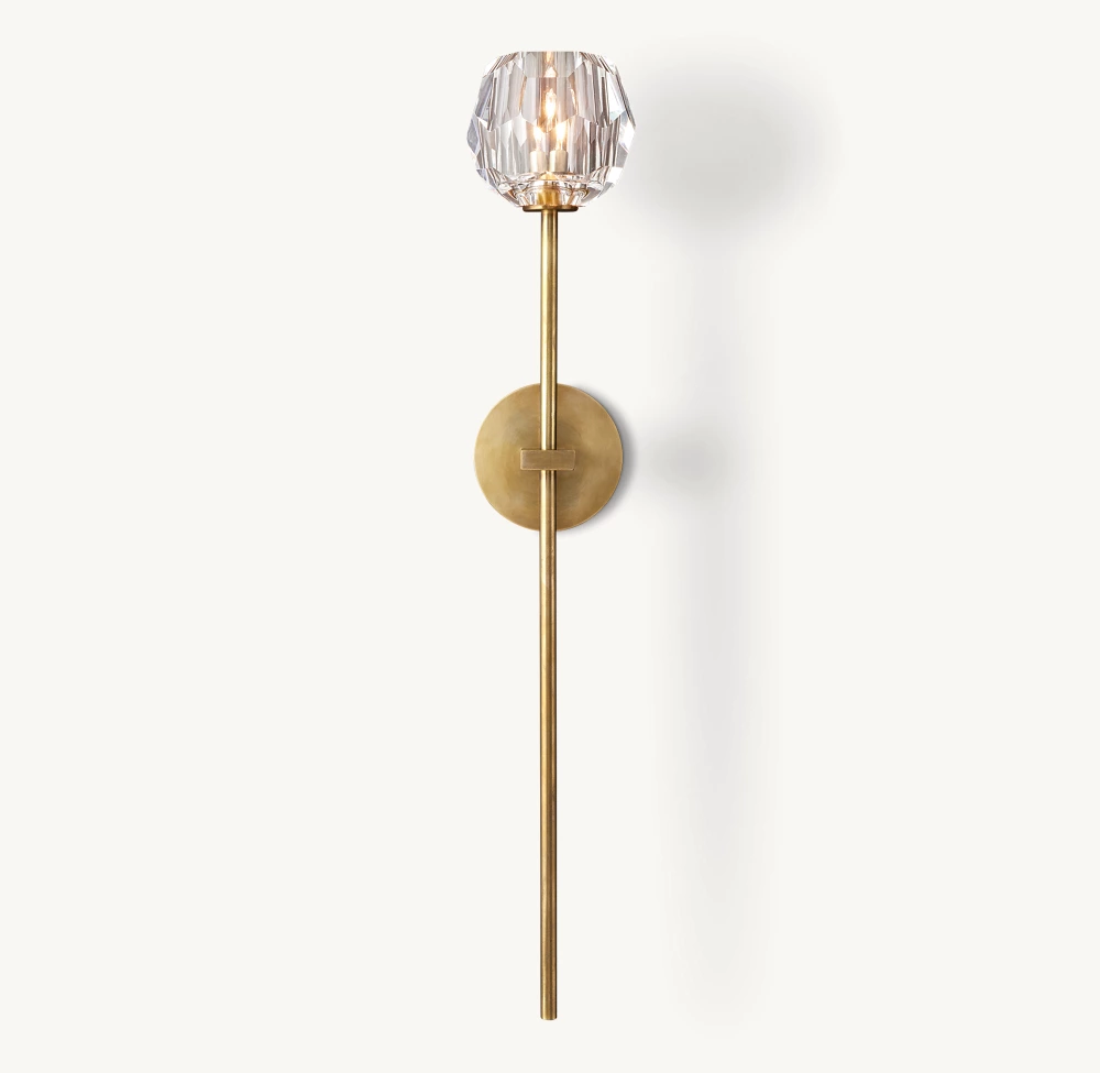BOULE DE CRISTAL CLEAR GLASS GRAND SCONCE - Image 6