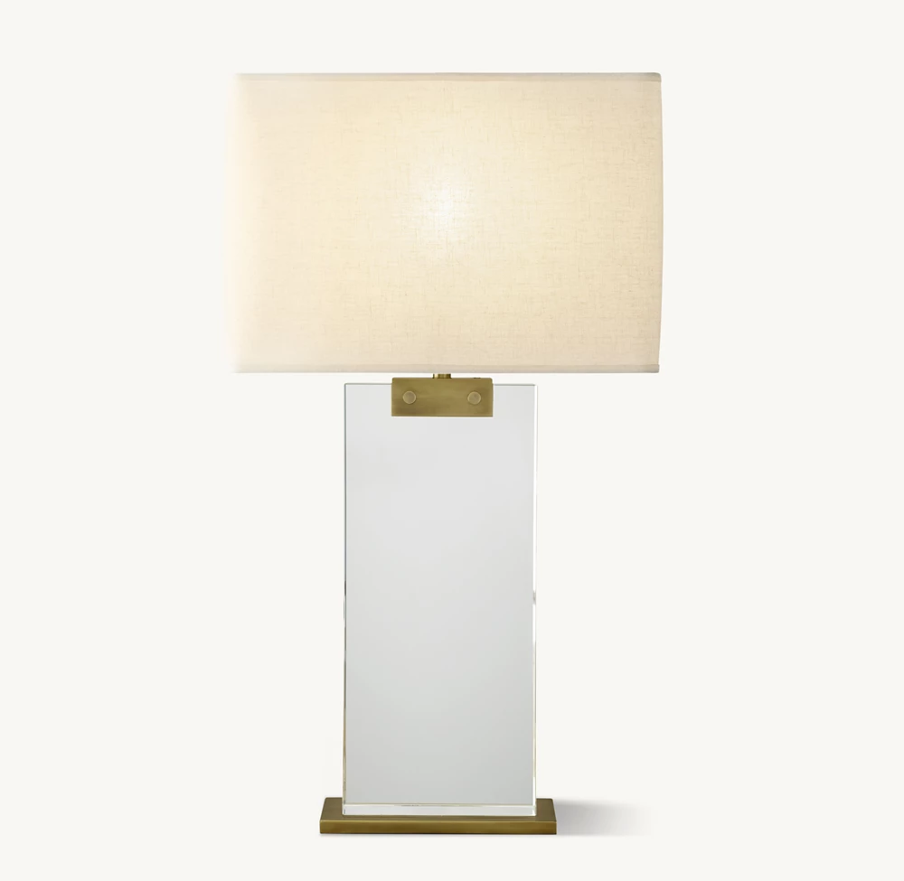 RECTANGULAR COLUMN CRYSTAL TABLE LAMP - Image 1