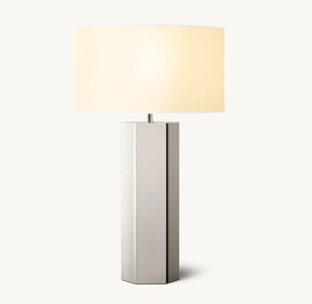 SAREZZO METAL HEXAGONAL TABLE LAMP - Image 1